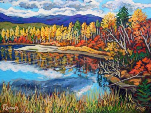 Fall Reflections at Sicamous by Christine Reimer