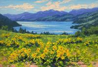 Cosens Bay Sunflowers by Robert E. Wood