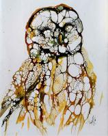 Cellular Series - Owl by Leslie Franklin