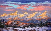 Alberta Rockies Sunrise by Robert E. Wood