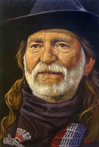 Willie Nelson by Alain Gagne