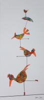 Funky Birds LII: Mighty Birds by Cristina Del Sol