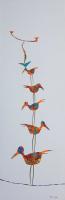 Funky Birds XXVII: Big Bird Stack 4 by Cristina Del Sol