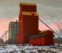 Grain Elevators, Nanton by Stephen Dozois
