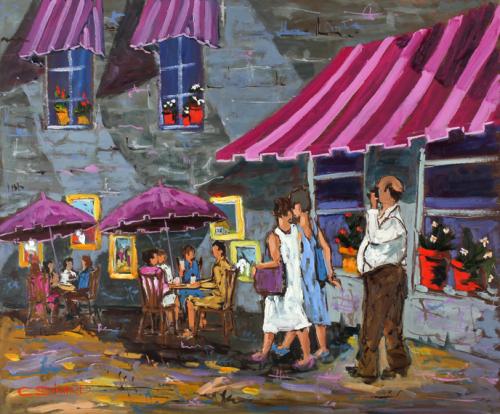 Cafe Terasse #50 by Claude Simard