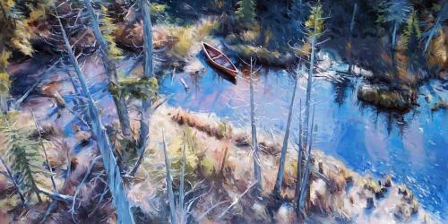 Above the Canoe by Patricia Bellerose