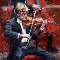 The Blonde Violinist by Patricia Bellerose