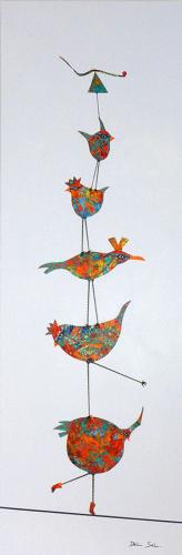 Funky Birds LI: Da Circus Birds by Cristina Del Sol