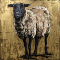 Gold Sheep II by Lawren Rich