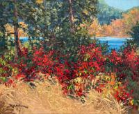 Scarlet Sumac (Vaseux Lake) by Robert E. Wood