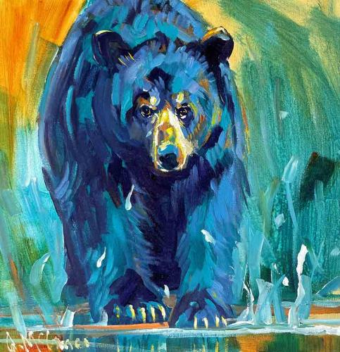 Bear Abstracted by Anita McComas