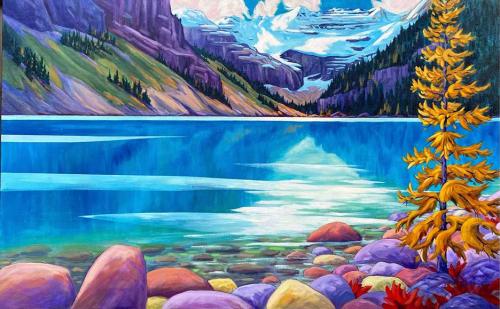 Autumn Afternoon - Lake Louise by James Wood