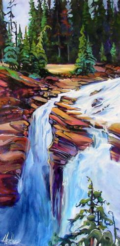 What a Wonder - Athabasca Falls by Heather Pant