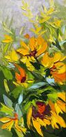 Sunflowers Blowing in the Wind by Rachelle Brady