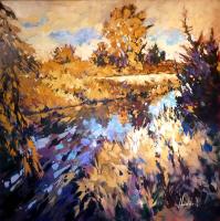 Salmon River Autumn by Perry Haddock