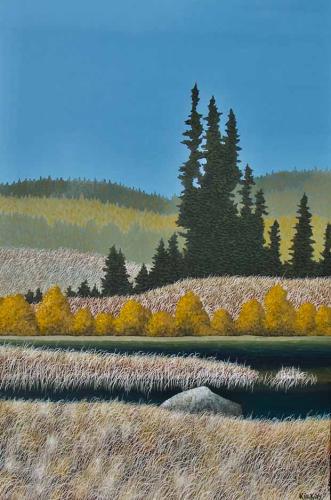 Autumn in the Grasslands - I by Ken Kirkby