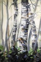 Birch Trees II by Lawren Rich