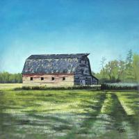 Barn and Furrow by Larry Rich
