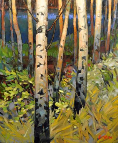 Evening Birches by Graeme%20Shaw
