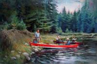 Friend's Canoe Trip by Patricia Bellerose